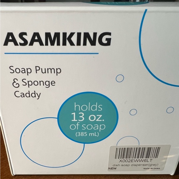 NEW IN BOX Dish Soap Dispenser & Sponge Holder for Kitchen Sink Sponge Included - Picture 4 of 9